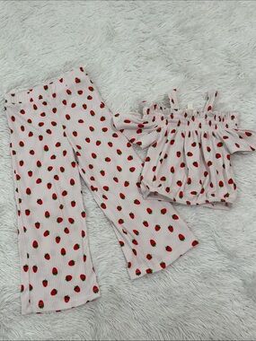 🪎 Heart and Arrow Strawberry Print Set Size 2T